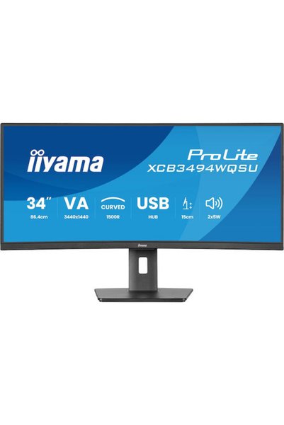 IIYAMA ProLite XCB3494WQSU-B1 Υπερευρεία Κυρτή Οθόνη VA HDR 34 " QHD 3440x1440