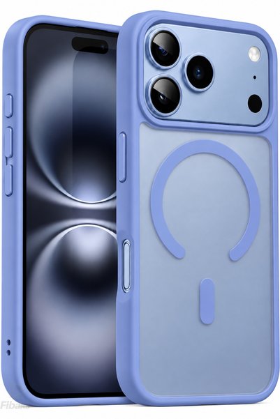 Fibaks iPhone 17 Pro /18 Pro Kılıf Mat Renkli Parmak İzi Yapmaz Kamera Çıkınt...