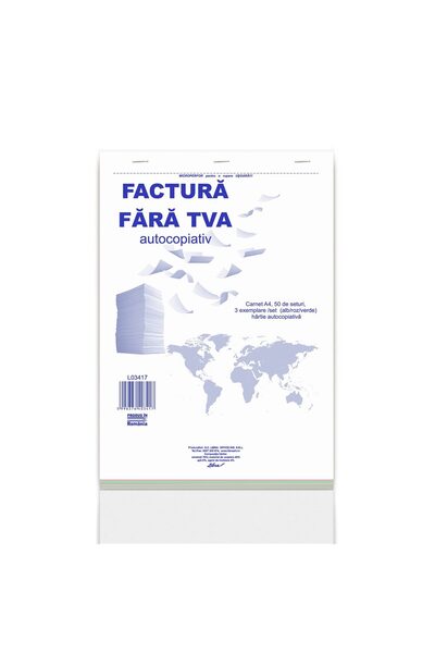 Libra A4 invoice 3 copies without VAT 150 carbonless sheets