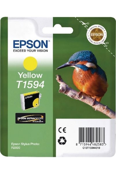 EPSON T1594 Γνήσιο Μελάνι Εκτυπωτή InkJet Κίτρινο (C13T15944010)