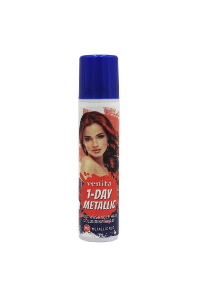 VENİTA Spray pentru păr 1DAY Metalic Red, 50 ml