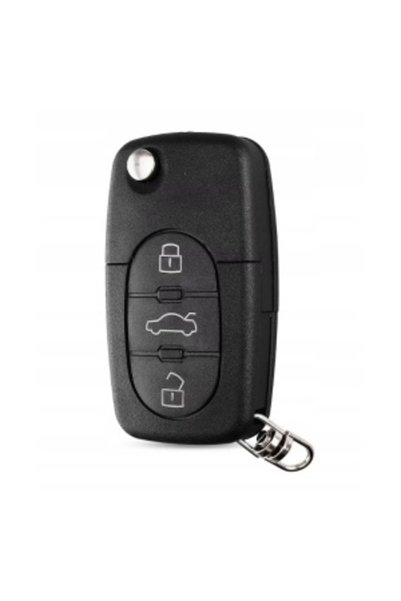 Aps Корпус за ключ за запалване с 3 бутона, съвместим с Audi TT 1999-2006
