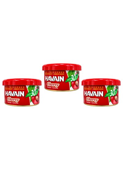 HAVAIN معطر علب جاف للسيارة بنكهة الفراولة من هافاين - 3 عبوات