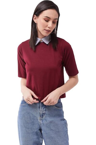 MISS OLIVE Women's Loose Blouse (Moaw14Tp01)