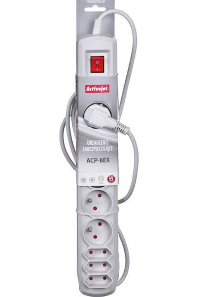 Other Active Jet APN-8G/1.5M-GR Πολύπριζο με Προστασία από Υπερτάσεις, 8 Θέσε...