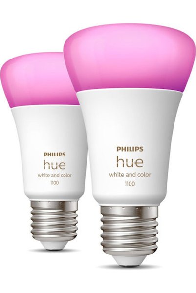 Philips Έξυπνες λάμπες LED 9W για ντουί E27 και σχήμα A60 RGBW 806lm Ρυθμιζόμ...