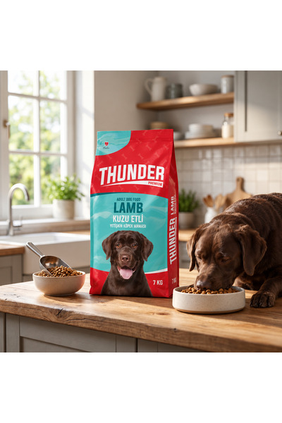 Thunder Kuzu Etli ve Pirinçli Yetişkin Köpek Maması 7 kg