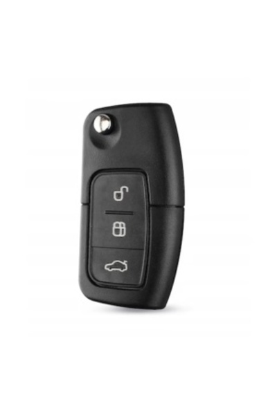 Aps Корпус за ключ за запалване с 3 бутона, съвместим с Ford C-Max 2003-2012