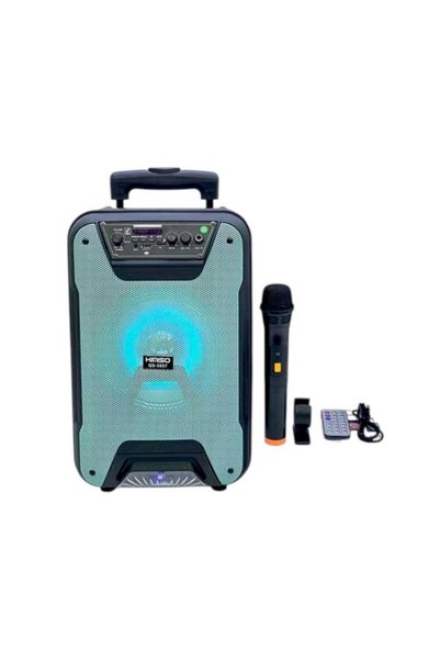 KİMİSO Φορητό ηχείο subwoofer με μικρόφωνο Karaoke - QS-5807 - 813072 - Blue