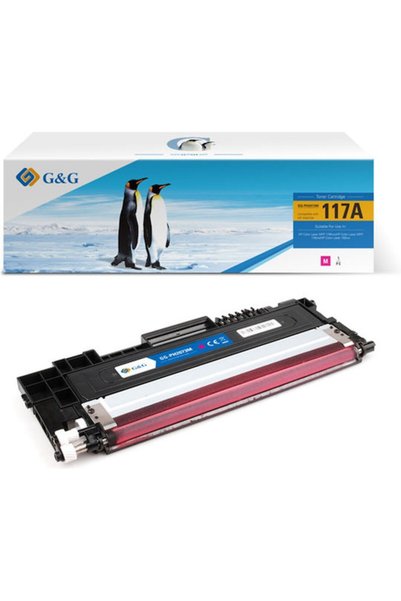 G&G Συμβατό τόνερ για εκτυπωτή λέιζερ HP W2073A 117A 700 σελίδες Ματζέντα