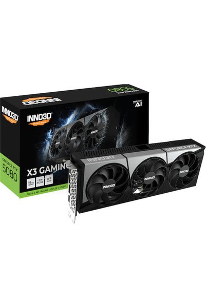 Inno 3D GeForce RTX 5080 16GB GDDR7 X3 OC Κάρτα Γραφικών Κωδικός: N50803-16D7...
