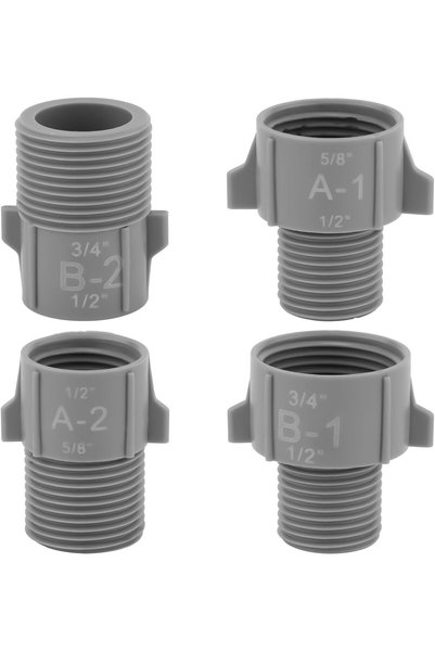 Generic 4 قطع موصلات تحويل الأنابيب 1/2 بوصة و5/8 بوصة و3/4 بوصة، محول أنابيب...