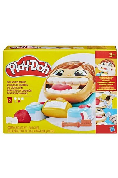 Hasbro Play-Doh Σετ Πλαστελίνης Μοντελισμού Αστεία Χαμόγελα Οδοντίατρος με 5 ...