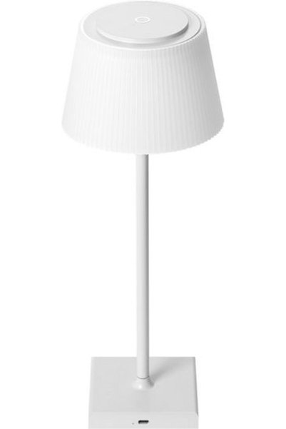 Avide ABLDL-USB-W-4W Μεταλλικό Επιτραπέζιο Φωτιστικό LED με Λευκό Αμπαζούρ κα...