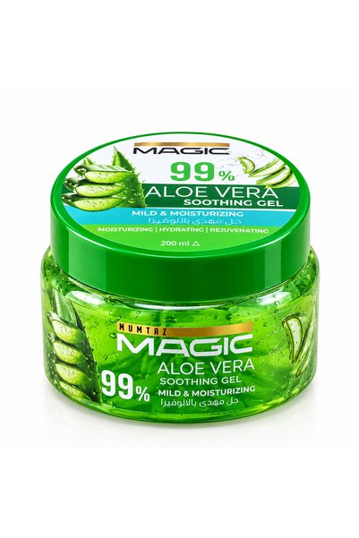 Mumtaz Magic 99% Aloe Vera Gel – Soothing & Moisturizing Hydrating Gel for Fa...