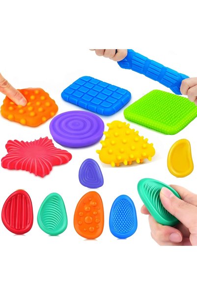 Generic Fidget Sensory Toys for Kids Toddlers,12 Pack Super Soft & Textured S...