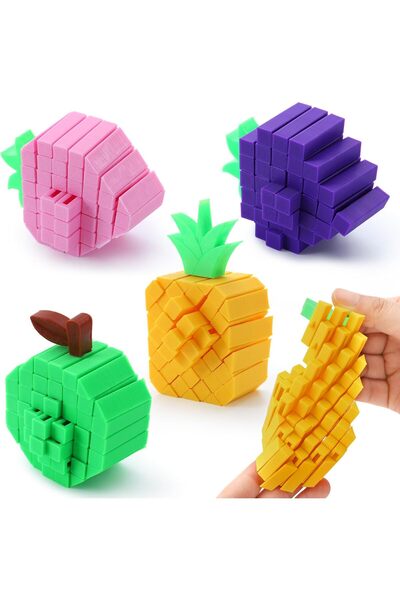 KASTWAVE 4 Pcs 3D Printed Fruit Fidget Toys Set, Stress Relief Toys for Kids ...