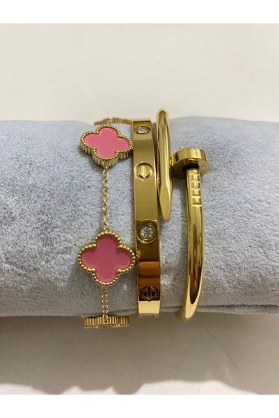 ANGELSS JEWELLERY سوار من الفولاذ بتصميم كومبين تريبل كومبين يونيكانو باللون ...