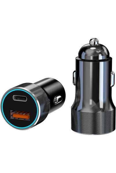 GENERAL شاحن سيارة XZM C29 بمنفذ USB-C، بقوة 60 واط، يدعم الشحن السريع، ومحول...