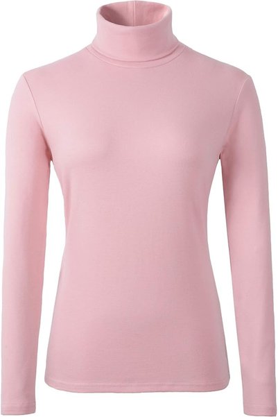 GENERAL Women's Soft Cotton Turtleneck Top Basic Pullover Sweater