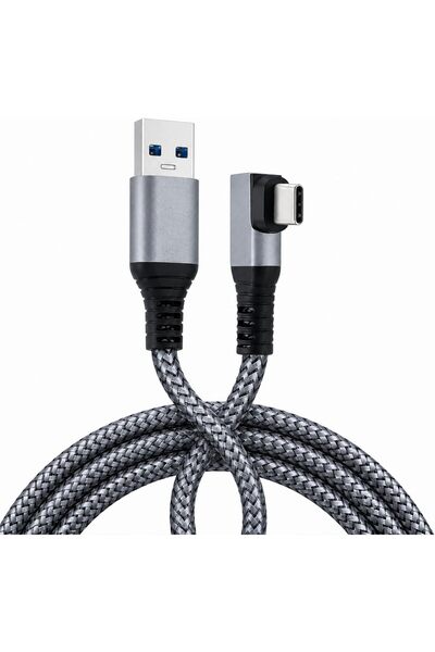 Mcbazel كابل USB 3.0 إلى USB-C بطول 6 أمتار لـ Meta Quest 3/3S/2/Pro - أسود