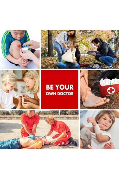 SYOSI First Aid Kit with Storage Bag (Small) 78 Pieces