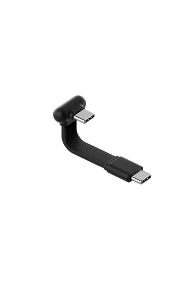 Hagibis كابل USB-C على شكل حرف U بزاوية 180 درجة، كابل شحن سريع مسطح قصير بقو...