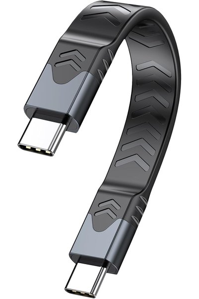 KASTWAVE كابل USB C قصير، USB4 v2.0 بسرعة 80 جيجابت في الثانية وشحن PD بقوة 2...