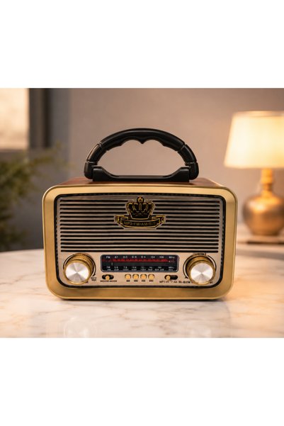 OEM Radio portabil Bluetooth retro, redare muzică MP3 și radio FM, difuzor in...