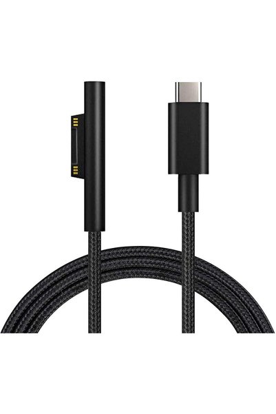 Sisyphy كابل شحن Surface Connect إلى USB C مجدول من النايلون بطول 1.8 متر، مت...