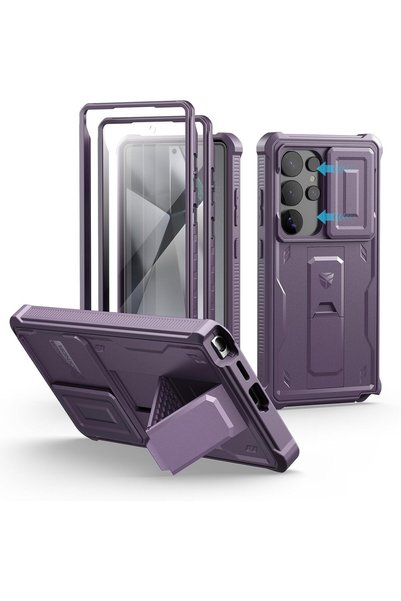 Dexnor for Samsung Galaxy S25 Ultra Case with Built-in Slide Camera Cover & S...