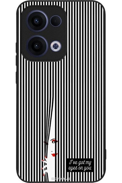 Sonique Σειρά Stripe Stories Θήκη για Oppo Reno13 5G Eye On You - Μαύρο
