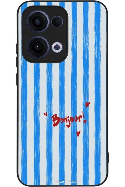 Sonique Σειρά Stripe Stories Θήκη για Oppo Reno13 5G Bonjour Blue