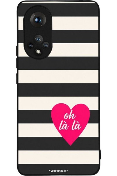 Sonique Σειρά Stripe Stories Θήκη για Honor 50 5G / Nova 9 Oh La La - Μαύρο