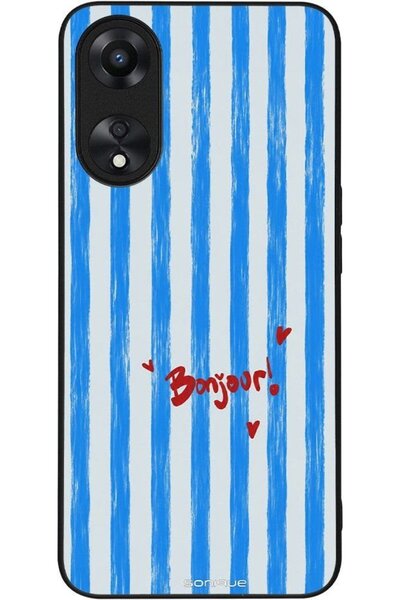 Sonique Σειρά Stripe Stories Θήκη για Oppo A78 5G Μπλε Bonjour