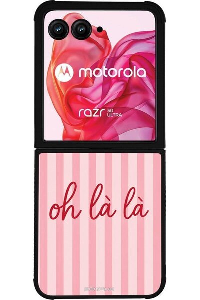 Sonique Σειρά Stripe Stories Θήκη για Motorola Motorola Razr 50 Ultra Oh La L...