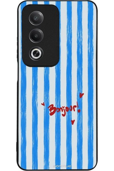 Sonique Σειρά Stripe Stories Θήκη για Oppo A80 5G Μπλε Bonjour