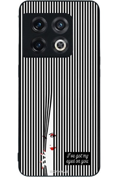 Sonique Σειρά Stripe Stories Θήκη για Oneplus 10 Pro 5G Eye On You - Μαύρο