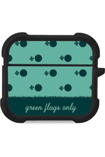 Sonique Θήκη Σιλικόνης Delulu Σειρά Polka Era για Airpods 3 Πράσινα Σημαίες