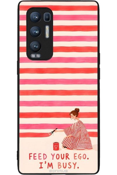 Sonique Σειρά Stripe Stories Θήκη για Oppo Find X3 Neo 5G Ταΐστε το Αυτοειδές...