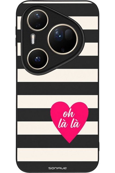 Sonique Σειρά Stripe Stories Θήκη για Huawei Pura 80 Ultra Oh La La - Μαύρο