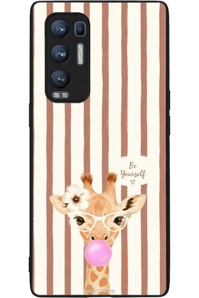Sonique Σειρά Stripe Stories Θήκη για Oppo Find X3 Neo 5G Καφέ - Καμηλοπάρδαλ...