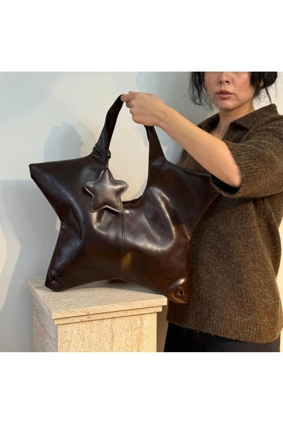 lalettobags حقيبة كتف من الجلد الصناعي غير الرسمي بتفاصيل جذابة من ستلا ستار ...