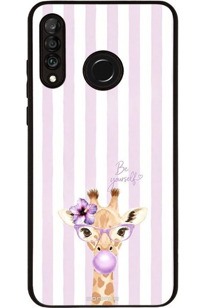 Sonique Σειρά Ιστορίες Ρίγας Θήκη για Huawei P30 Lite Λιλά-Καμηλοπάρδαλη με Τ...