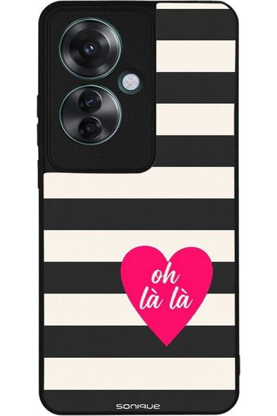 Sonique Σειρά Stripe Stories Θήκη για Oppo Reno11 F 5G Oh La La - Μαύρο