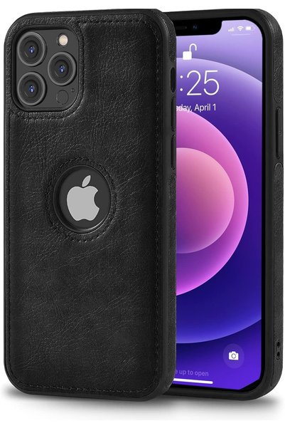INFOSUN for iPhone 12 Pro Max Leather Case Cover, Thin Flexible Soft Grip Lux...