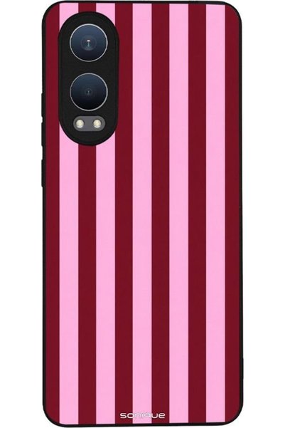 Sonique Σειρά Stripe Stories Θήκη για Oneplus Nord Ce 4 Lite 5G Ριγέ Ροζ - Κό...