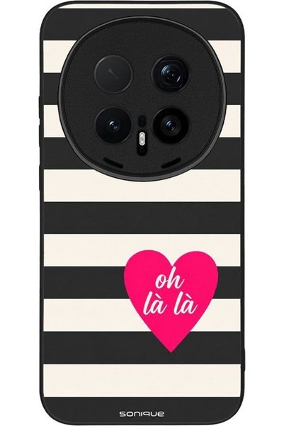 Sonique Σειρά Stripe Stories Θήκη για Honor Magic8 Pro 5G Oh La La - Μαύρο