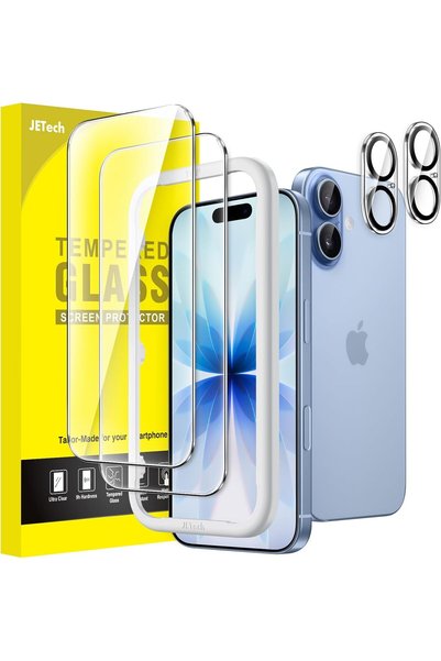 JETech Screen Protector for iPhone 17, 2+2 Pack