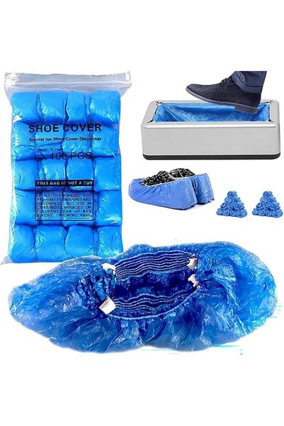 ALMEKAQUZ 100PCS Disposable Shoe Cover Refills for Automatic Shoe Cover Dispe...